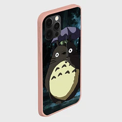 Чехол для iPhone 12 Pro Max Totoro in rain forest, цвет: 3D-светло-розовый — фото 2