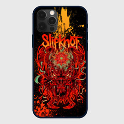 Чехол для iPhone 12 Pro Max Slipknot - red monster, цвет: 3D-черный