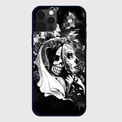 Чехол для iPhone 12 Pro Max Череп невесты, цвет: 3D-черный