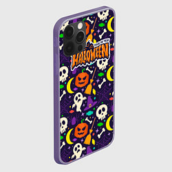 Чехол для iPhone 12 Pro Max Хэллоуин-сладость или гадость, цвет: 3D-серый — фото 2