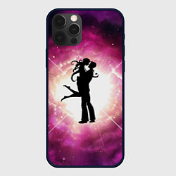 Чехол для iPhone 12 Pro Max Влюблённые - силуэт, цвет: 3D-черный