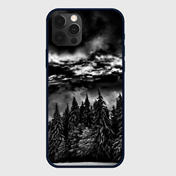 Чехол для iPhone 12 Pro Max Night Forest, цвет: 3D-черный