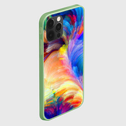 Чехол для iPhone 12 Pro Max Неоновое перо, цвет: 3D-салатовый — фото 2