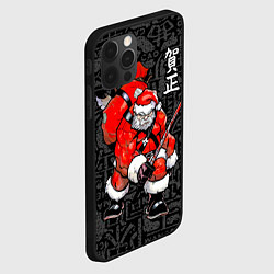 Чехол для iPhone 12 Pro Max Santa Claus Samurai, цвет: 3D-черный — фото 2