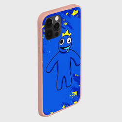 Чехол для iPhone 12 Pro Max Радужные друзья Синий в короне, цвет: 3D-светло-розовый — фото 2
