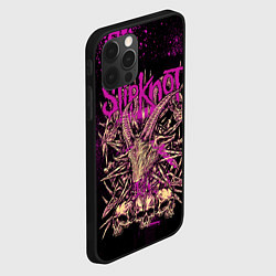 Чехол для iPhone 12 Pro Max Slipknot pink, цвет: 3D-черный — фото 2