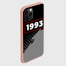 Чехол для iPhone 12 Pro Max 1993 - в красной рамке на темном, цвет: 3D-светло-розовый — фото 2