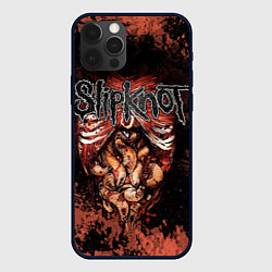 Чехол для iPhone 12 Pro Max Slipknot horror, цвет: 3D-черный