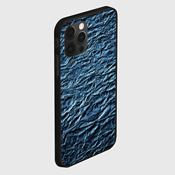 Чехол для iPhone 12 Pro Max Текстура мятой цветной бумаги, цвет: 3D-черный — фото 2