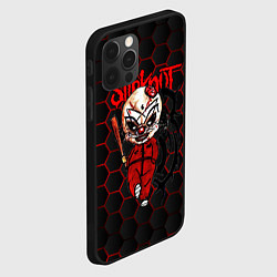 Чехол для iPhone 12 Pro Max Slipknot объемные соты, цвет: 3D-черный — фото 2