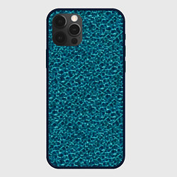 Чехол для iPhone 12 Pro Max Водяные волны - паттерн, цвет: 3D-черный