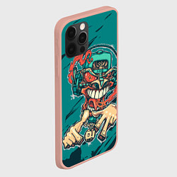 Чехол для iPhone 12 Pro Max Маска репера-монстра, цвет: 3D-светло-розовый — фото 2