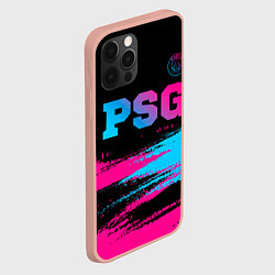 Чехол для iPhone 12 Pro Max PSG - neon gradient: символ сверху, цвет: 3D-светло-розовый — фото 2