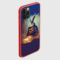 Чехол для iPhone 12 Pro Max Кролик офицер, цвет: 3D-красный — фото 2