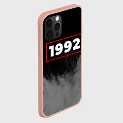 Чехол для iPhone 12 Pro Max 1992 - в красной рамке на темном, цвет: 3D-светло-розовый — фото 2