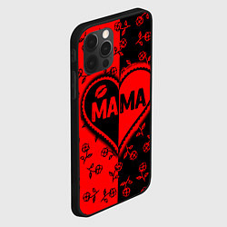 Чехол для iPhone 12 Pro Max Мама в сердце, цвет: 3D-черный — фото 2