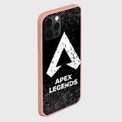 Чехол для iPhone 12 Pro Max Apex Legends с потертостями на темном фоне, цвет: 3D-светло-розовый — фото 2
