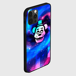 Чехол для iPhone 12 Pro Max FNAF неоновый космос, цвет: 3D-черный — фото 2