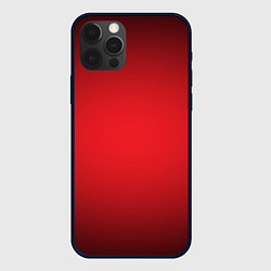 Чехол для iPhone 12 Pro Max Красно-черная затемняющая виньетка, цвет: 3D-черный