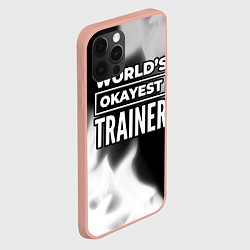 Чехол для iPhone 12 Pro Max Worlds okayest trainer - dark, цвет: 3D-светло-розовый — фото 2