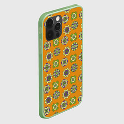 Чехол для iPhone 12 Pro Max Мандала мозайка, цвет: 3D-салатовый — фото 2