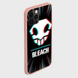 Чехол для iPhone 12 Pro Max Символ Bleach в стиле glitch на темном фоне, цвет: 3D-светло-розовый — фото 2