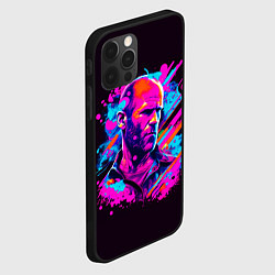 Чехол для iPhone 12 Pro Max Jason Statham - pop art, цвет: 3D-черный — фото 2