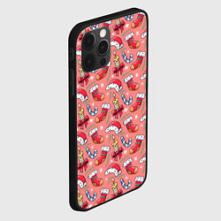 Чехол для iPhone 12 Pro Max Christmas pattern, цвет: 3D-черный — фото 2