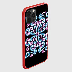 Чехол для iPhone 12 Pro Max Неоновый узор, цвет: 3D-красный — фото 2
