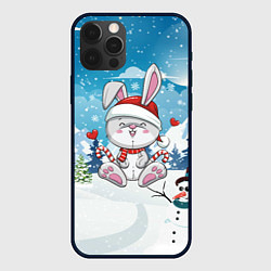 Чехол iPhone 12 Pro Max Новогодний зайка символ года 2023