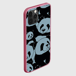 Чехол для iPhone 12 Pro Max Panda summer song, цвет: 3D-малиновый — фото 2