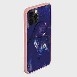 Чехол для iPhone 12 Pro Max Мистический абстрактный ловец снов, цвет: 3D-светло-розовый — фото 2