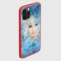 Чехол для iPhone 12 Pro Max Снежная королева, цвет: 3D-красный — фото 2
