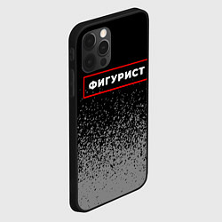 Чехол для iPhone 12 Pro Max Фигурист - в красной рамке на темном, цвет: 3D-черный — фото 2