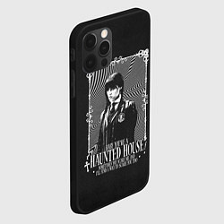 Чехол для iPhone 12 Pro Max Суровая Уэнсдэй, цвет: 3D-черный — фото 2