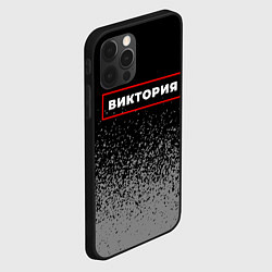Чехол для iPhone 12 Pro Max Виктория - в красной рамке на темном, цвет: 3D-черный — фото 2