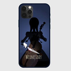 Чехол для iPhone 12 Pro Max Wednesday & Violin, цвет: 3D-черный