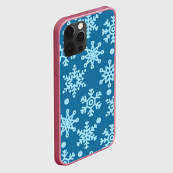 Чехол для iPhone 12 Pro Max Blue snow, цвет: 3D-малиновый — фото 2