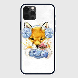 Чехол для iPhone 12 Pro Max Лисичка с мышкой, цвет: 3D-черный