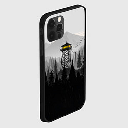 Чехол для iPhone 12 Pro Max Firewatch дождь, цвет: 3D-черный — фото 2
