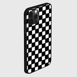 Чехол для iPhone 12 Pro Max Шахматная доска, цвет: 3D-черный — фото 2