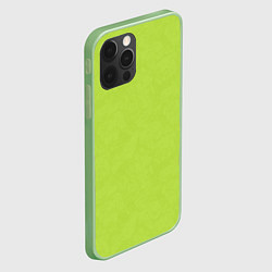 Чехол для iPhone 12 Pro Max Текстурированный ярко зеленый салатовый, цвет: 3D-салатовый — фото 2