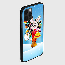 Чехол для iPhone 12 Pro Max Зайчик с советских открыток, цвет: 3D-черный — фото 2