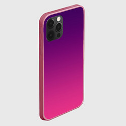 Чехол для iPhone 12 Pro Max Фиолетово малиновый градиент, цвет: 3D-малиновый — фото 2