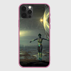 Чехол для iPhone 12 Pro Max Эльфийка в пустошах, цвет: 3D-малиновый