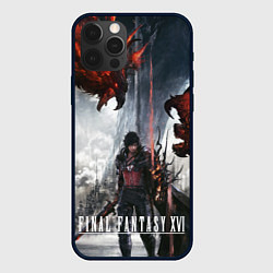 Чехол для iPhone 12 Pro Max Клайв и Феникс Final fantasy 16, цвет: 3D-черный