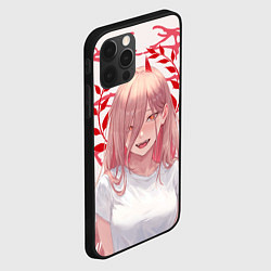 Чехол для iPhone 12 Pro Max Человек-бензопила - Power, цвет: 3D-черный — фото 2