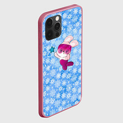 Чехол для iPhone 12 Pro Max Зайка со звездочкой, цвет: 3D-малиновый — фото 2