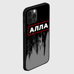 Чехол для iPhone 12 Pro Max Алла - в красной рамке на темном, цвет: 3D-черный — фото 2
