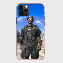 Чехол для iPhone 12 Pro Max Field scribe commando - Fallout 4, цвет: 3D-светло-розовый